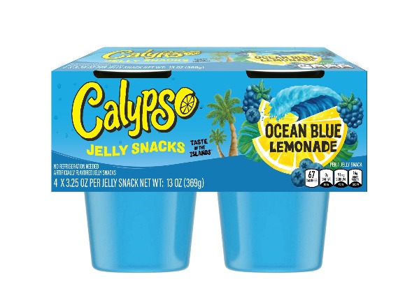Calypso™ Jelly Snacks 4pk Ocean Blue Lemonade Flavor