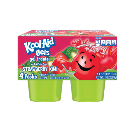 Kool-Aid™ Gel Treats 4pk Strawberry Kiwi Flavor