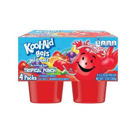 Kool-Aid™ Gel Treats 4pk Tropical Punch Flavor
